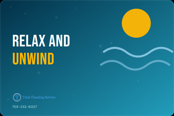 Total Cleaning Service gift card, Relax and Unwind
